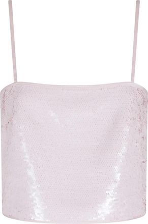 Isabelle Blanche Sleeveless Tops - Dames - Tops zonder mouwen - Roze - S - Pailletten - Tops