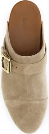 Chlo&eacute; Womens Clog Mules Jeannette Desert Sand Sandal