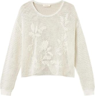 Twinset Rondgebreide Kleding - Dames - Ronde hals truien - Wit - XS - Truien & Vesten