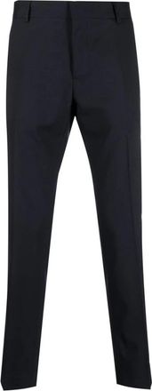 Daniele Alessandrini Slim-fit Broeken - Heren - Nette broeken - Blauw - XL - Wol - Broeken