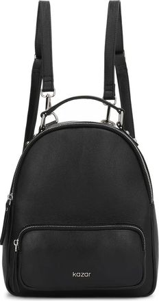 Kazar Urban Leren Rugzak - Dames - Rugzakken - Zwart - ONE Size - Leer - Tassen