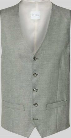 Roy Robson Weste aus Schurwolle-Mix mit Leinen-Anteil in Lind, Größe 25
