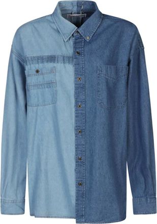 E.L.V. Denim E.l.v. Shirts Denim - Dames - Overhemden - Blauw - ONE Size - Denim - Overhemden