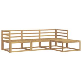 vidaXL Conjunto De Sof&aacute;s De Exterior 4 Pcs Blanco Vidaxl