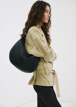 Mango Borsa spalla ovale nero - Donna - Taglia unica - MANGO