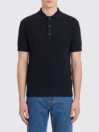 Balmain Polo in maglia di lana e lino Balmain