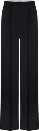 NU&Eacute; Midnight Tailored Broeken - Dames - Wijde Broeken - Zwart - L - Leer - Broeken