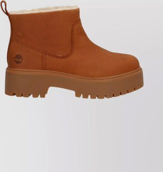 Timberland ankle boots with lug sole and pull tab