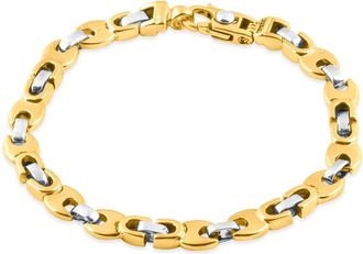 Pompeii3 Mens Designer Link 14k Gold (32gram) or Platinum (51gram) 6.5mm Bracelet 8.5
