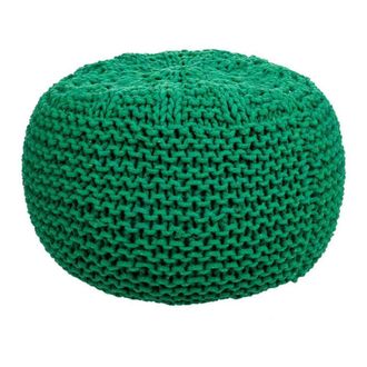 Wanderlust Deco Puff de algod&oacute;n trenzado