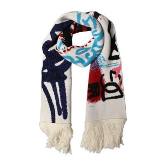 Dolce & Gabbana Bufanda de punto con estampado de grafiti - Accessories - Hombre - Multicolor - ONE SIZE