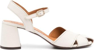 Chie Mihara 75mm Roley leather sandals - women - Calf Leather/Calf Leather/Rubber/Calf Leather - 41 - White