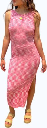Elan Rina Twist Maxi Dress In Pink