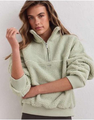 Aim'n pile con zip corta Pistachio color pistacchio-Verde