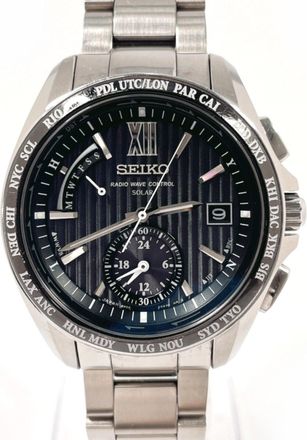 Seiko Brightz Stainless Steel Wristwatch (Pre-Owned)