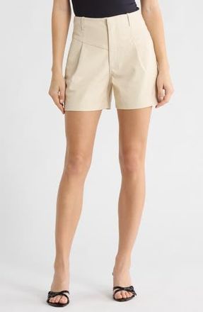 AG - Adriano Goldschmied Shae Faux Leather Shorts in Ivory Dust at Nordstrom Rack, Size X-Small