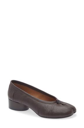 Maison Margiela Tabi Ballerina Pump in Moka Brown at Nordstrom, Size 10.5Us