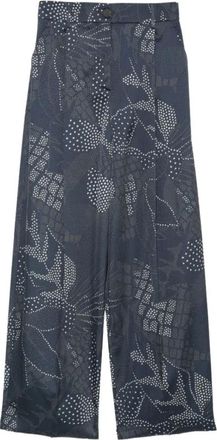 Emporio Armani Pantaloni a gamba larga - - Trousers - Donna - Blu - XS