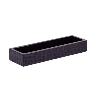 Posh Trading Company Chelsea Pen Tray - Croc Noir in Black