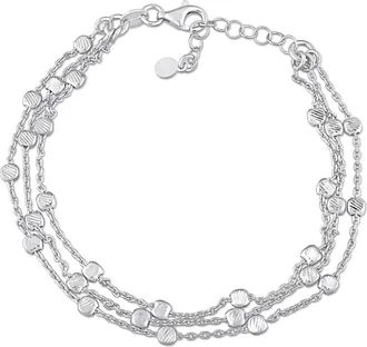 Mimi & Max Multi-Strand Link Bracelet in Sterling Silver, 7.5 in