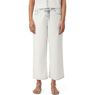 Splendid Ultra Bleached High Waist Drawstring Ankle Jeans in Ultra Bleach Indigo at Nordstrom Rack, Size X-Large