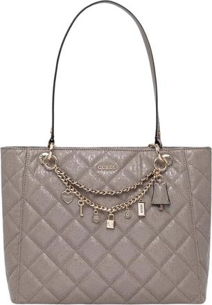 Guess Libby Shopper - Dames - Shoppers - Beige - ONE Size - Polyester - Tassen