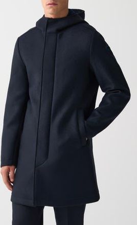 Colmar Spacer Knit Hooded Coat in Navy Blue at Nordstrom Rack, Size 40 Us / 50 Eu