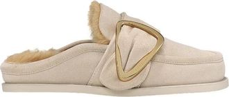 INUIKII Mule Soft - Dames - Slip ons - Beige - 37 EU - Leer - Schoenen