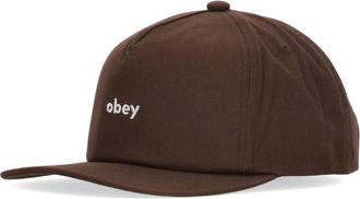 Obey Platte klep snapback pet bruin - Heren - Petten - Bruin - ONE Size - Katoen - Accessoires