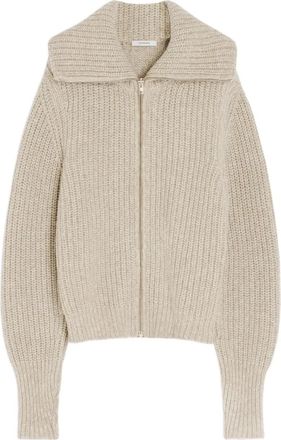 Christophe Lemaire Cardigan a coste con zip - Toni neutri