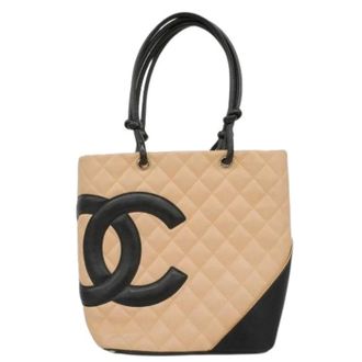 Chanel Pre-owned Tote Bags, female, Beige, Size: ONE SIZE Pre-owned Vintage Tote Bag