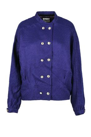 Forte_Forte Unstructured Jacket Wool Viscose - Purple