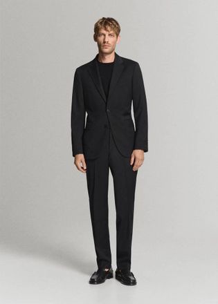 Mango Pantaloni completo Tur&iacute;n 100% lana nero - Uomo - 44 - MANGO MAN