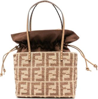 Fendi Mujer, Bolsos, Beige, Talla: ONE Size