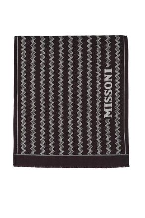 Missoni Brown Beige Wool Scarf