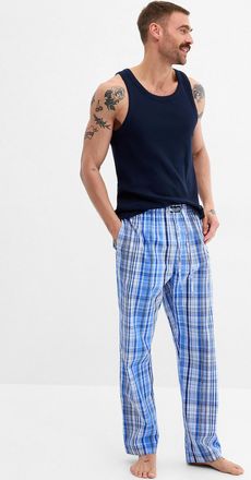 Polo Ralph Lauren Polo Shirt Ralph Lauren - Mens Blue-toned poplin pyjama pant
