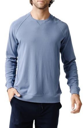 Cozy Earth Ultrasoft Crewneck Sweatshirt in Blue at Nordstrom, Size Xx-Large