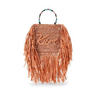 Kurt Geiger Kurt Mini Tote Fringe - - Bags - Donna - Arancione - ONE SIZE