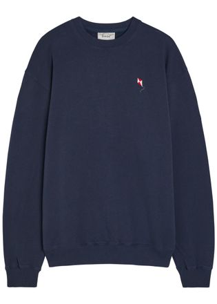 For&eacute;t For&eacute;t Embroidered Cotton Sweatshirt - Navy - Xxl