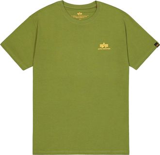 Alpha Industries T-Shirt ALPHA INDUSTRIES Basic T-Shirt SL, Herren, Gr. XXL, gr&uuml;n (moss gr&uuml;n), Obermaterial: 100% Baumwolle, Shirts T-Shirt