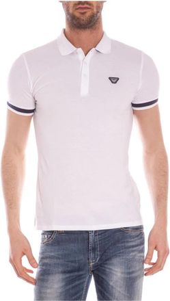 Armani Jeans Polo Shirts - Heren - Polos - Wit - 2XL - Katoen - Tops