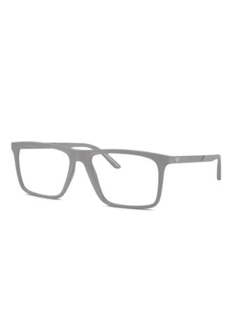 Emporio Armani square-frame glasses - men - Plastic - 53 - Grey