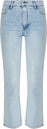 Frame Denim Le Sleek Straight Jean - Dames - Cropped Jeans - Blauw - W28 - Katoen - Jeans