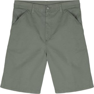 Carhartt Work in Progress logo-appliqué shorts - men - Cotton/Cotton - 30 - Green