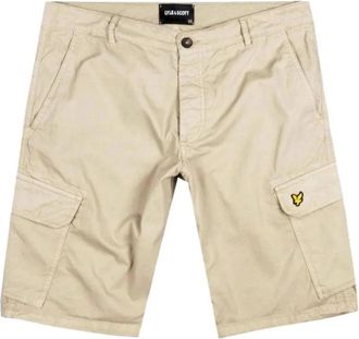 Lyle & Scott Casual Shorts - Heren - Korte Broeken - Beige - W30 - Korte Broeken