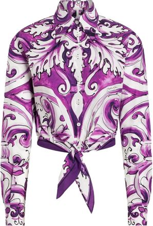 Dolce & Gabbana Cotton Shirt With Graphic Print