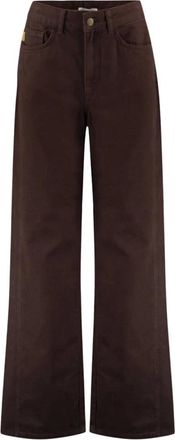 Harper & Yve Mayra Wide Jeans - Dames - Jeans - Bruin - Maat: W29 Katoen