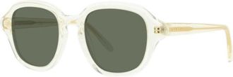 Loewe LW40163I57N Square Full Rim Sunglasses - Yellow