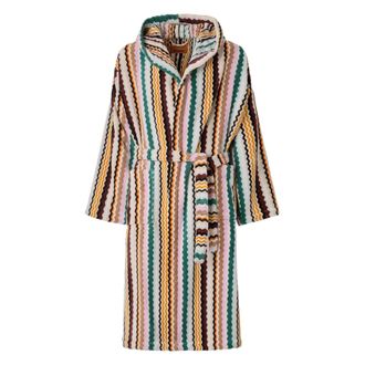 Missoni Home Aura Hooded Bathrobe - female - Missoni Home - Robes - Multicolor - L - Nightwear & Lounge