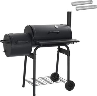 vidaXL Parrilla Al Aire Libre 103 X 60 X 113 Cm Acero Negro Vidaxl